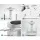 Devanti Ultrasonic Aroma Diffuser, ABS Plastic, 1L, White – Aromatherapy, Humidifier, Purifier, Night Light