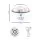 Devanti 150ml Salt Lamp Aroma Diffuser Ultrasonic Humidifier Purifier Night Light 14 Colours Timer Whisper Quiet