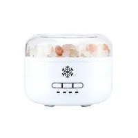 Devanti 150ml Salt Lamp Aroma Diffuser Ultrasonic Humidifier Purifier Night Light 14 Colours Timer Whisper Quiet