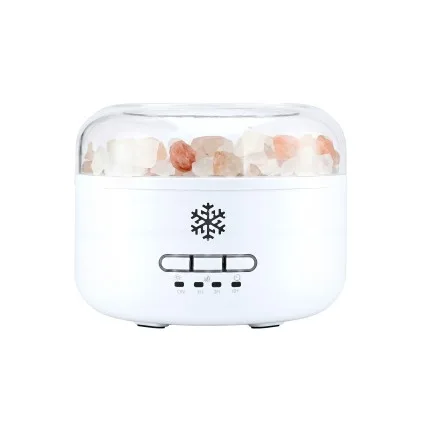 Devanti 150ml Salt Lamp Aroma Diffuser Ultrasonic Humidifier Purifier Night Light 14 Colours Timer Whisper Quiet