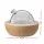 Devanti Ultrasonic Aroma Diffuser, Glass & Wood, 200ml, Light Wood - Aromatherapy, Humidifier, Purifier, Night Light