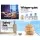 Devanti Aroma Diffuser 130ml Light Wood Grain, 4-in-1 Humidifier Purifier Night Light, 7-Colour LED, Ultrasonic Quiet