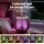 Devanti Ultrasonic Aroma Diffuser 140ml LED, Textured Deep Wood Design, 7-Colour Light, 4-in-1 Humidifier & Purifier
