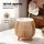 Devanti Ultrasonic Aroma Diffuser 140ml LED, Textured Deep Wood Design, 7-Colour Light, 4-in-1 Humidifier & Purifier