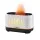 Devanti 200ml Aroma Diffuser Aromatherapy with Simulated Flame, Ultrasonic Mist, Timer, and Night Light - White