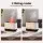 Devanti 200ml Aroma Diffuser Aromatherapy with Simulated Flame, Ultrasonic Mist, Timer, and Night Light - White