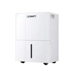 Devanti 30L/Day Dehumidifier Home Air Dryer with 4.7L Tank, 4 Modes, Sleep Timer, Quiet Operation, Portable, White ABS