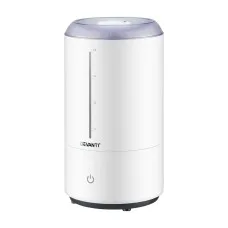 Devanti 4L Ultrasonic Humidifier and Aroma Diffuser Top Fill 250ml/hr Quiet Bedroom 360° Nozzle White