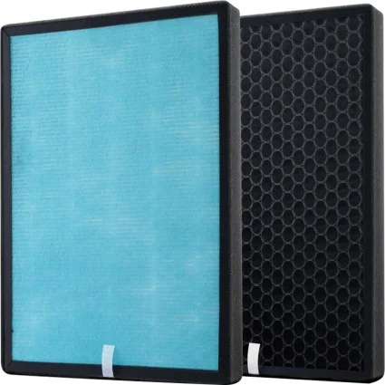 Devanti Air Purifier 4-Layer HEPA Replacement Filter, H11 Grade, 24x3.5x30cm, Active Carbon, Cold Catalyst, Odour Removal