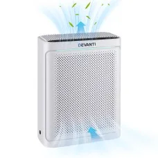 Devanti HEPA Air Purifier 200m³/h CADR PM25 Display Activated Carbon Sleep Mode Child Lock Timer 2 4 8H