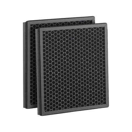 Devanti H12 HEPA Replacement Filters 2 Pack Dual Intake Pre Filter Activated Carbon for Pet Hair Dust