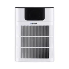 Devanti Pet Air Purifier with HEPA and Activated Carbon Filter PM2.5 Display 300m³/h Covers 30–35m² White