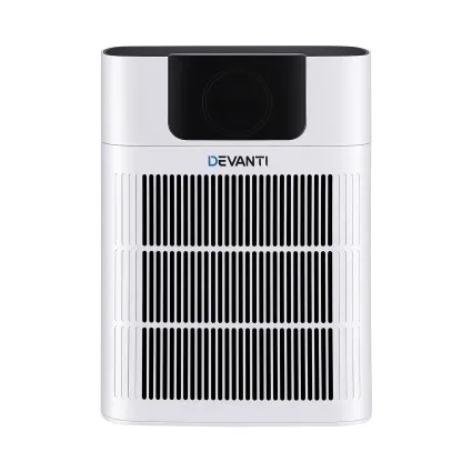 Devanti Pet Air Purifier with HEPA and Activated Carbon Filter PM2.5 Display 300m³/h Covers 30–35m² White