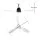 Devanti 48 Inch White Ceiling Fan with DC Motor, 5 Speeds, Remote Control, Built-in LED Light, Timer & Reverse Cycle