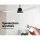 Devanti 48 Inch White Ceiling Fan with DC Motor, 5 Speeds, Remote Control, Built-in LED Light, Timer & Reverse Cycle