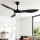 Devanti 52 Inch Ceiling Fan with 40W DC Motor, LED Light, Remote Control, 6 Speeds, Reverse Cycle Black