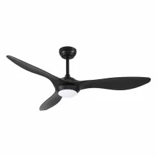 Devanti 52 Inch Ceiling Fan with 40W DC Motor, LED Light, Remote Control, 6 Speeds, Reverse Cycle Black