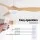 Devanti 52 Inch Ceiling Fan with 40W DC Motor, LED Light, Remote Control and Reverse Cycle Wood
