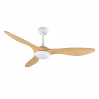 Devanti 52 Inch Ceiling Fan with 40W DC Motor, LED Light, Remote Control and Reverse Cycle Wood