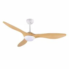 Devanti 52 Inch Ceiling Fan with 40W DC Motor, LED Light, Remote Control and Reverse Cycle Wood