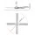 Devanti 52'' Ceiling Fan AC Motor, 4 Wooden Blades, Remote Control, Reverse Mode, Quiet 70W, White, Indoor/Outdoor Use