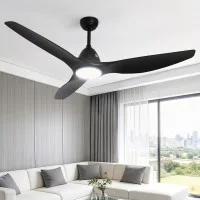 Devanti 64 Inch Ceiling Fan DC Motor with Built in LED Light Remote 5 Speeds Reverse Cycle Black 64in Devanti 64 Inch Ceiling Fan DC Motor with Built in LED Light Remote 5 Speeds Reverse Cycle Black 64in