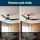 Devanti 64 Inch Ceiling Fan DC Motor with Built in LED Light Remote 5 Speeds Reverse Cycle Black 64in