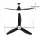 Devanti 64 Inch Ceiling Fan DC Motor with Built in LED Light Remote 5 Speeds Reverse Cycle Black 64in