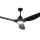 Devanti 64 Inch Ceiling Fan DC Motor with Built in LED Light Remote 5 Speeds Reverse Cycle Black 64in