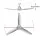 Devanti 64 Inch Ceiling Fan DC Motor with LED Light and Remote, 3 Blades, 5 Speeds, Silver, Indoor/Outdoor Use