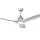 Devanti 64 Inch Ceiling Fan DC Motor with LED Light and Remote, 3 Blades, 5 Speeds, Silver, Indoor/Outdoor Use