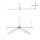 Devanti 64-inch Ceiling Fan DC Motor Built-in 3-Colour LED Light Remote Control 5 Speeds Reverse Timer White