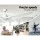 Devanti 64-inch Ceiling Fan DC Motor Built-in 3-Colour LED Light Remote Control 5 Speeds Reverse Timer White