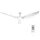 Devanti 64-inch Ceiling Fan DC Motor Built-in 3-Colour LED Light Remote Control 5 Speeds Reverse Timer White