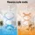Devanti 48 Inch Ceiling Fan with LED Light Remote Control Reversible DC Motor White Six Speeds