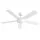 Devanti 132cm DC Ceiling Fan 5 Blades with 3‑Colour LED Light and Remote White 52in 6 Speeds 6hr Timer