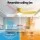 Devanti 132cm DC Ceiling Fan 3 Blades Multicolour LED Light Remote 6 Speeds Timer Reverse Cycle 132cm