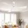 Devanti 132.08 cm Ceiling Fan 3 Blades 6 Speeds DC Motor Remote White Modern Minimalist Design