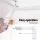 Devanti 132.08 cm Ceiling Fan 3 Blades 6 Speeds DC Motor Remote White Modern Minimalist Design
