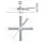 Devanti 52-inch Ceiling Fan DC Motor with LED Light Remote 6 Speeds Reverse Silver Modern Design Quiet