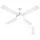 Devanti 52-inch DC Ceiling Fan with 3-Colour LED Light Remote 6 Speeds Reverse Quite White 35W Extension Rod