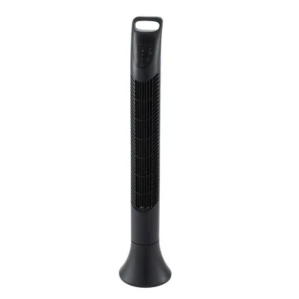 Devanti 91cm Oscillating Tower Fan with Remote, Touch Panel, 3 Speeds, 3 Modes, Timer, Overheat Protection, Black