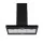 Devanti 90cm Island Rangehood Ceiling-Mounted 800m³/h 3-Speed Touch and Gesture Control LED Black
