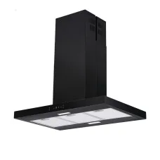 Devanti 90cm Island Rangehood Ceiling-Mounted 800m³/h 3-Speed Touch and Gesture Control LED Black