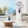 Devanti Pedestal Fan with Remote, LED Touch, 3 Speeds, 12H Timer, Adjustable Height 43–80cm, 3D Air Circulation, White