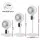 Devanti Pedestal Fan with Remote, LED Touch, 3 Speeds, 12H Timer, Adjustable Height 43–80cm, 3D Air Circulation, White