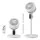 Devanti Pedestal Fan with Remote, LED Touch, 3 Speeds, 12H Timer, Adjustable Height 43–80cm, 3D Air Circulation, White