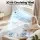 Devanti Pedestal Fan with Remote, LED Touch, 3 Speeds, 12H Timer, Adjustable Height 43–80cm, 3D Air Circulation, White