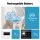 Devanti 16 Inch Rechargeable Fan 5-in-1 Pedestal Table Floor Wall Ceiling with Remote Control