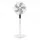 Devanti 16 Inch Pedestal Fan with Remote, 3 Speeds, 8-Hour Timer, Oscillation, Adjustable Height, White